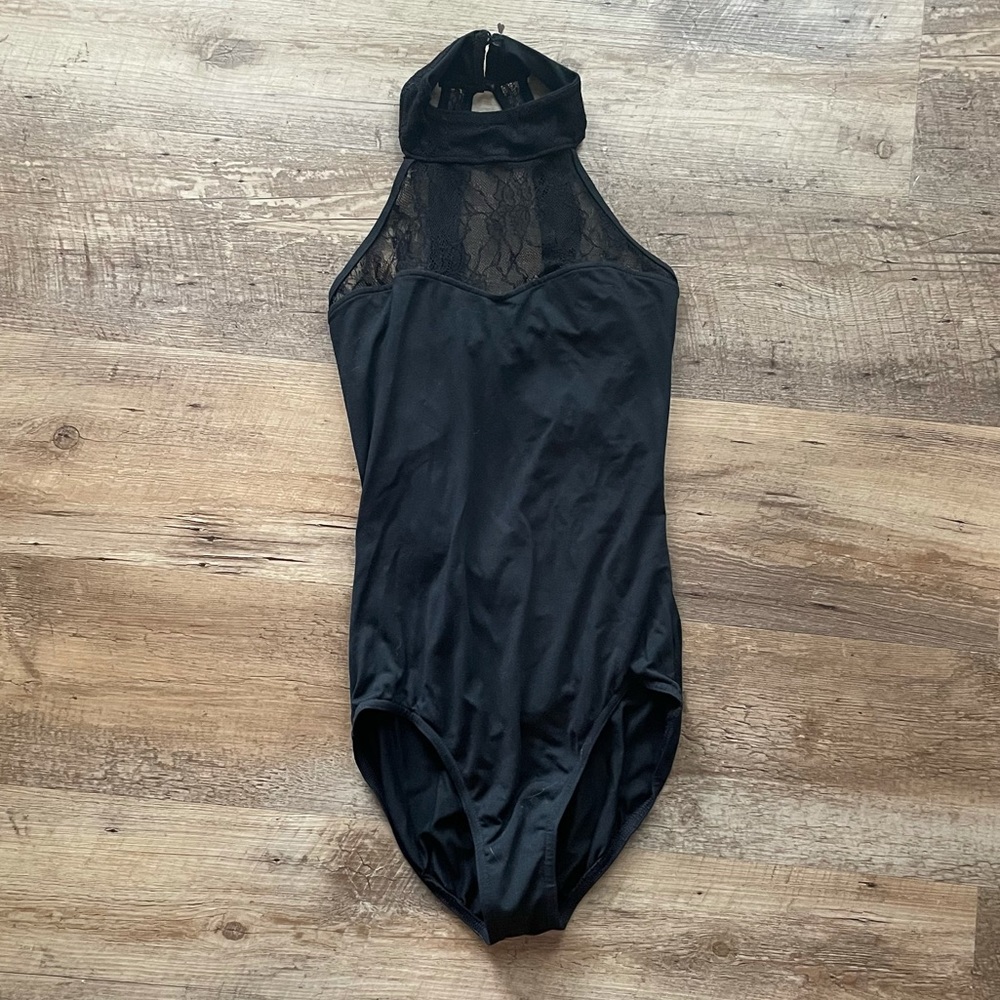 Block Halter Leotard